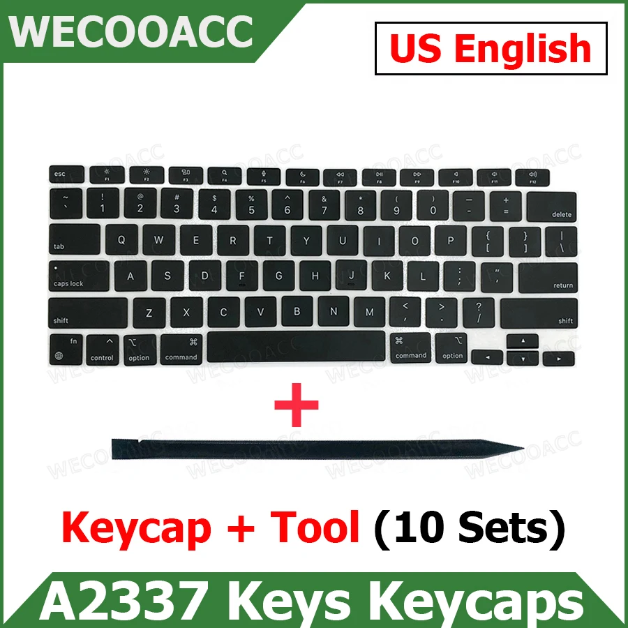 

Клавиши клавиатуры A2337 для Apple Macbook Air 13 "M1 A2337, колпачки клавиш 2020 EMC 3598, 10 комплектов