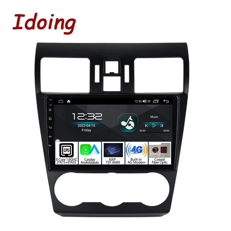 Idoing 9" Car Android Autoradio Carplay Multimedia Player For Subaru Forester 4 SJ XV WRX 2012-2015 GPS Navigation Head Unit