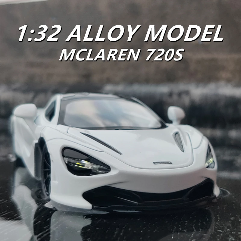 

1:32 McLaren 720S Alloy Sports Car Model Diecasts & Toy Metal Vehicles Car Model Simulation Sound Light Collection Kids Toy Gift