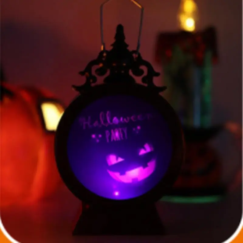 Фонарь для Хэллоуина декоративный меняющий цвет тыквы