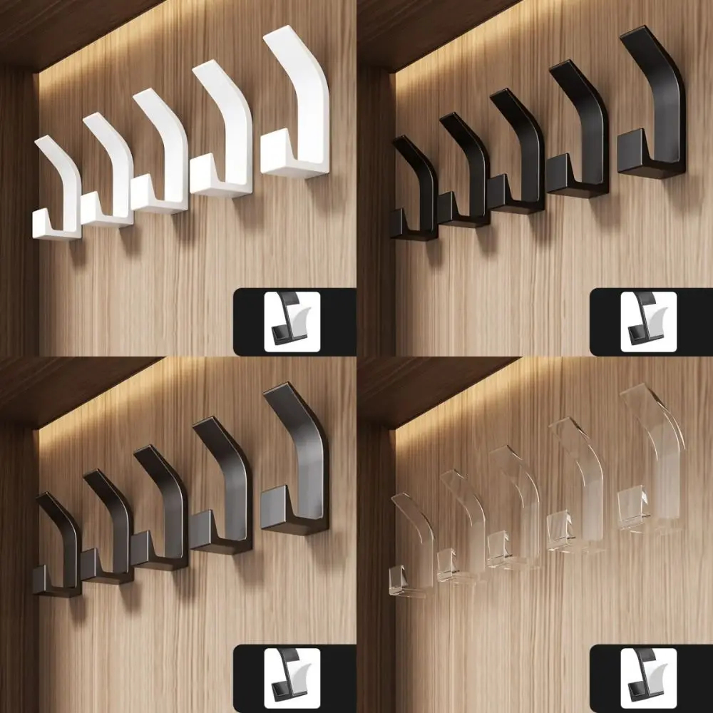 Настенные крючки 5 шт. двойной держатель для ключей без сверления цвет