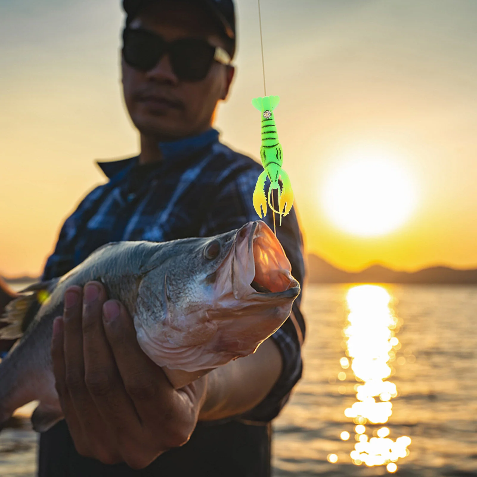 

4pcs Portable Lobster Fishing Baits Fishing Supplies Artificial Lobster Fishing Lures