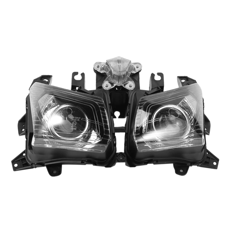 

1 Piece Motorcycle Headlight Assembly Front Twin Head Headlight Assembly For Yamaha TMAX 530 TMAX-530 12-14