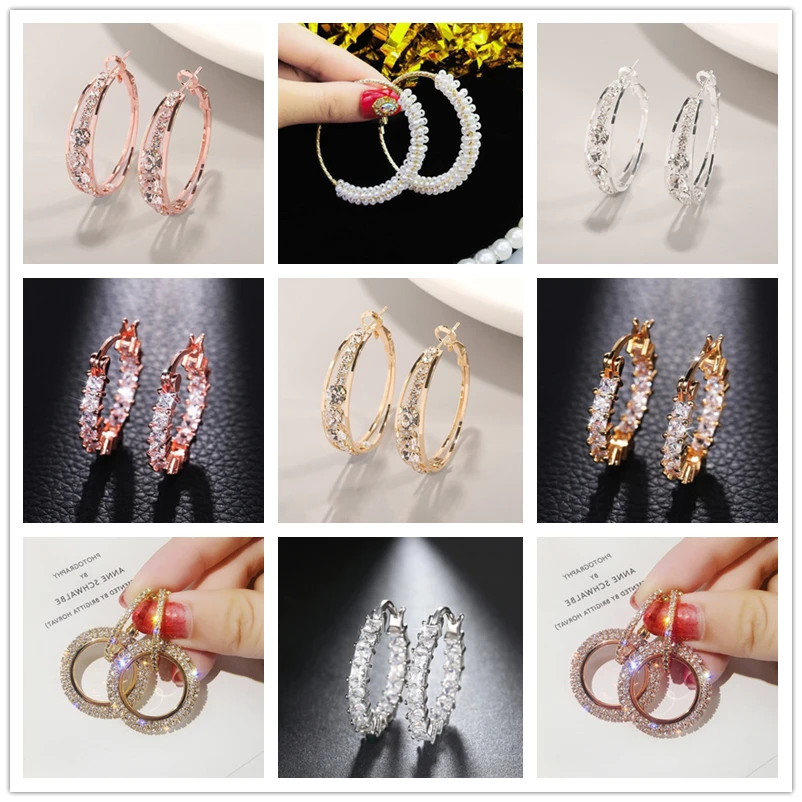 

Exquisite European and American Fashion Female Jewelry Earrings Romantic Valentine's Day Gift Engagement Earring Wedding Earring