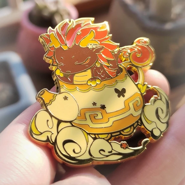 

Оригинальная модная металлическая брошь в виде рюкзака Genshin Impact Zhongli Serene, подвеска, игрушки для косплея, сувенирный подарок