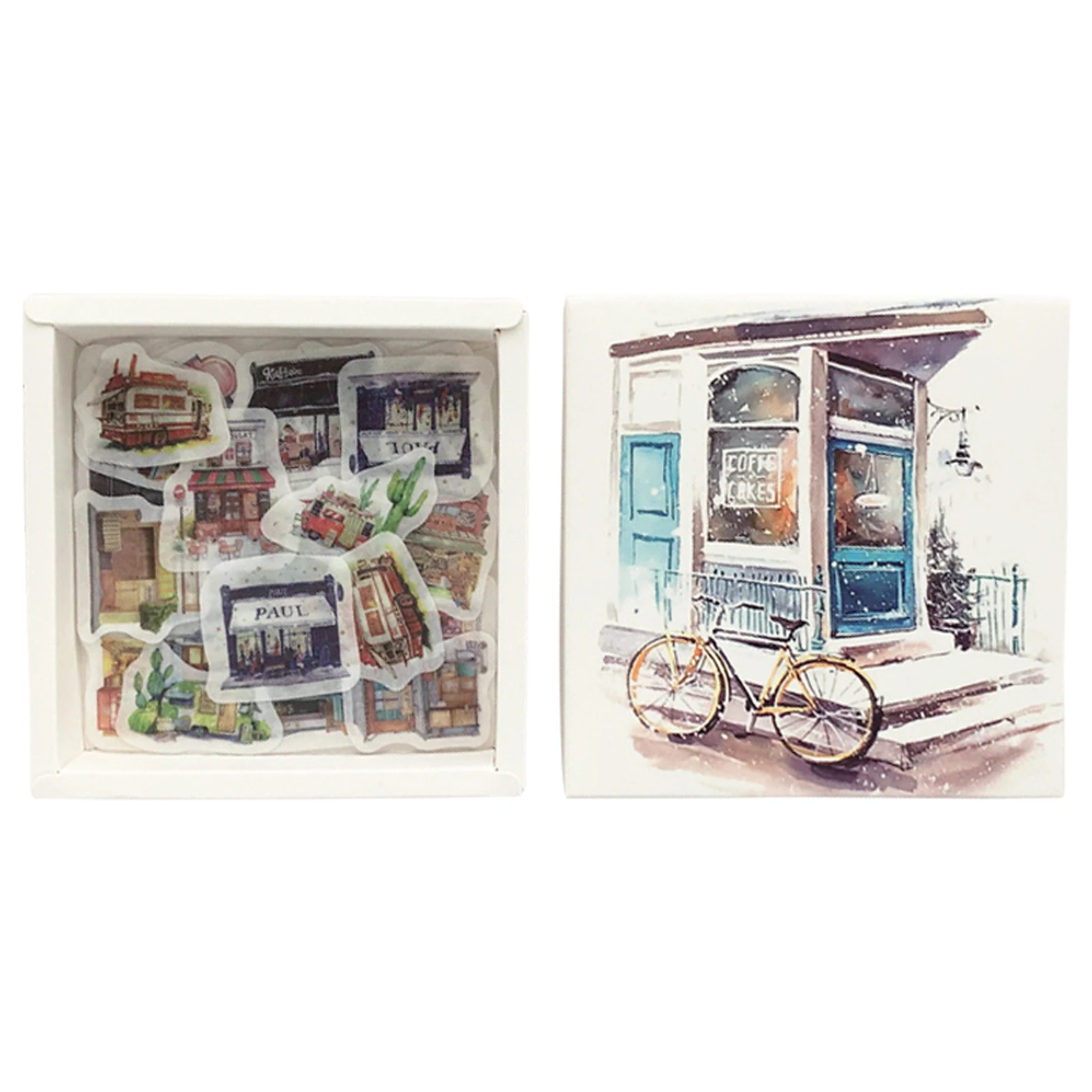 

200pcs/box Gift Waterproof Self Adhesive Cute DIY Craft Scrapbooking Food For Kids Stationery School Cartoon Sticker Accessories