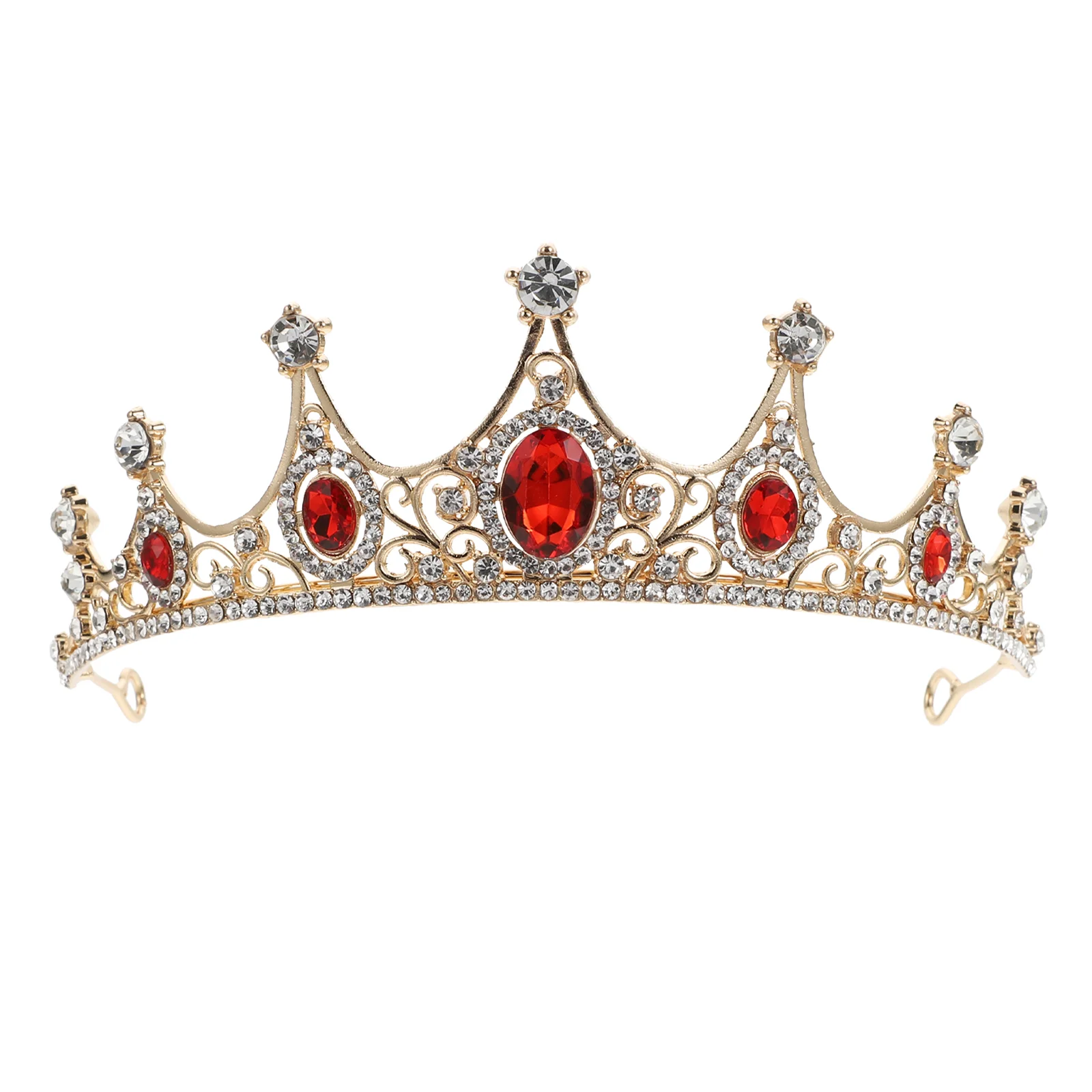 

1 шт. шикарная свадебная корона, Свадебный орнамент, стильная повязка для волос с роскошным Рубином