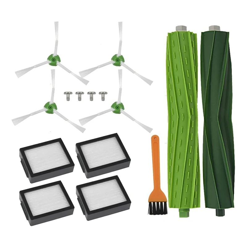 

Сменные детали: основная и боковая щетки, HEPA-фильтр, совместимый с Irobot Roomba I7 I7 + E5 E6, аксессуары для пылесоса