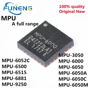 5pcs/lot MPU6050 MPU-6050A MPU-3050 MPU-6000 MPU-6052C MPU-6500 MPU-6515 MPU-6881 MPU-9250 MPU-6050M QFN24 Chipset
