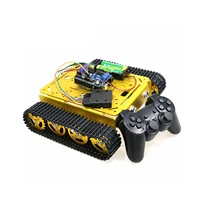 wireless handle control smart robot tank car chassis with control boardmotor drive shield board for diy competition