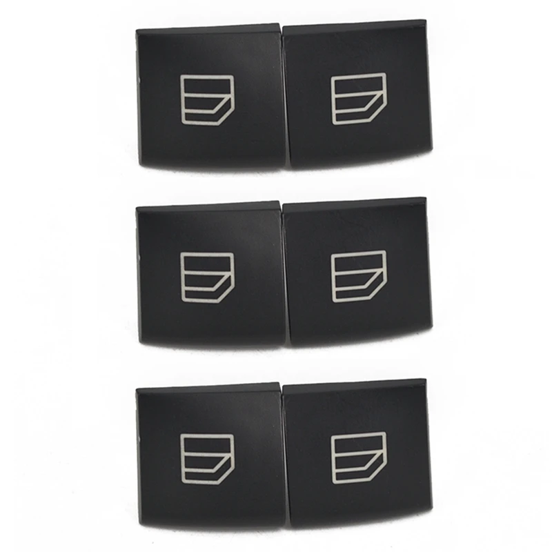 

6X For Mercedes-Benz C-Class E-Class Window Switch Button Cover W204 S204 W212 S212 A207 C207