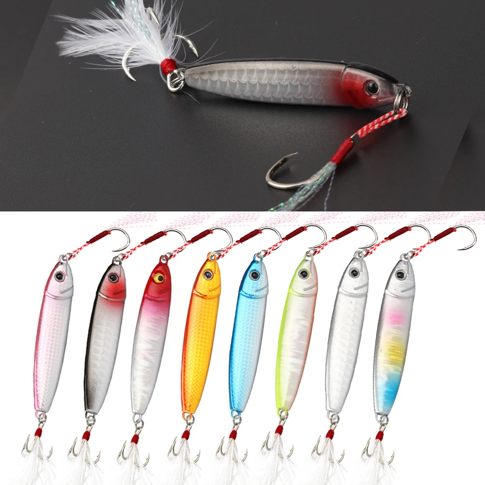 

8Pcs Metal Jig Fishing Lure 10g 15g 20g 30g Trolling Hard Bait Bass Sea Spinning Fishing Micro Trout Jigging Saltwate Slow