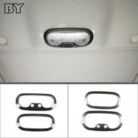 Stainless Steel Interior Car Styling Roof Reading Light Panel Decor Sticker Cover For Hummer H3 2005-2009 Accessories