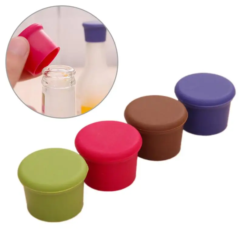 

Cork Silicone Cap Strong Seal Bottle Sealers Creative Design Bottle Stopper New Beverage Closures Flexible Wine Beer Cover