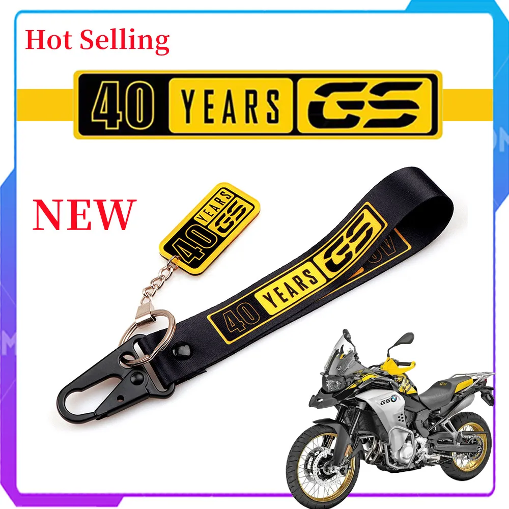 

For BMW F700GS F800GS F850GS G310GS F650GS R1200GS R1250GS 40 Years GS Badge Keyring NEW Motorcycle Key Holder Chain Keychain