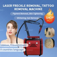 2022 professional q switch nd yag laser tattoo removal machine pico laser 755 1320 1064 532nm picosecond beauty machine with ce