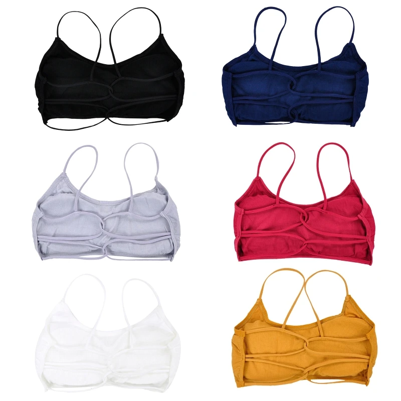 

Sports Bra for Women Criss-Cross Back Padded Sports Bras Support Yoga Sportswear Thin Straps Bra Female Lingerie