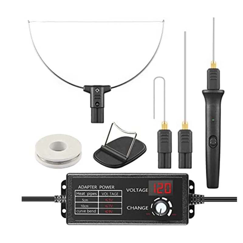 

Hot Foam Cutter, 4 In 1 Foam Cutter Set With 240V / 18W Digital Voltage Controller, For Polyethylene Carving US Plug