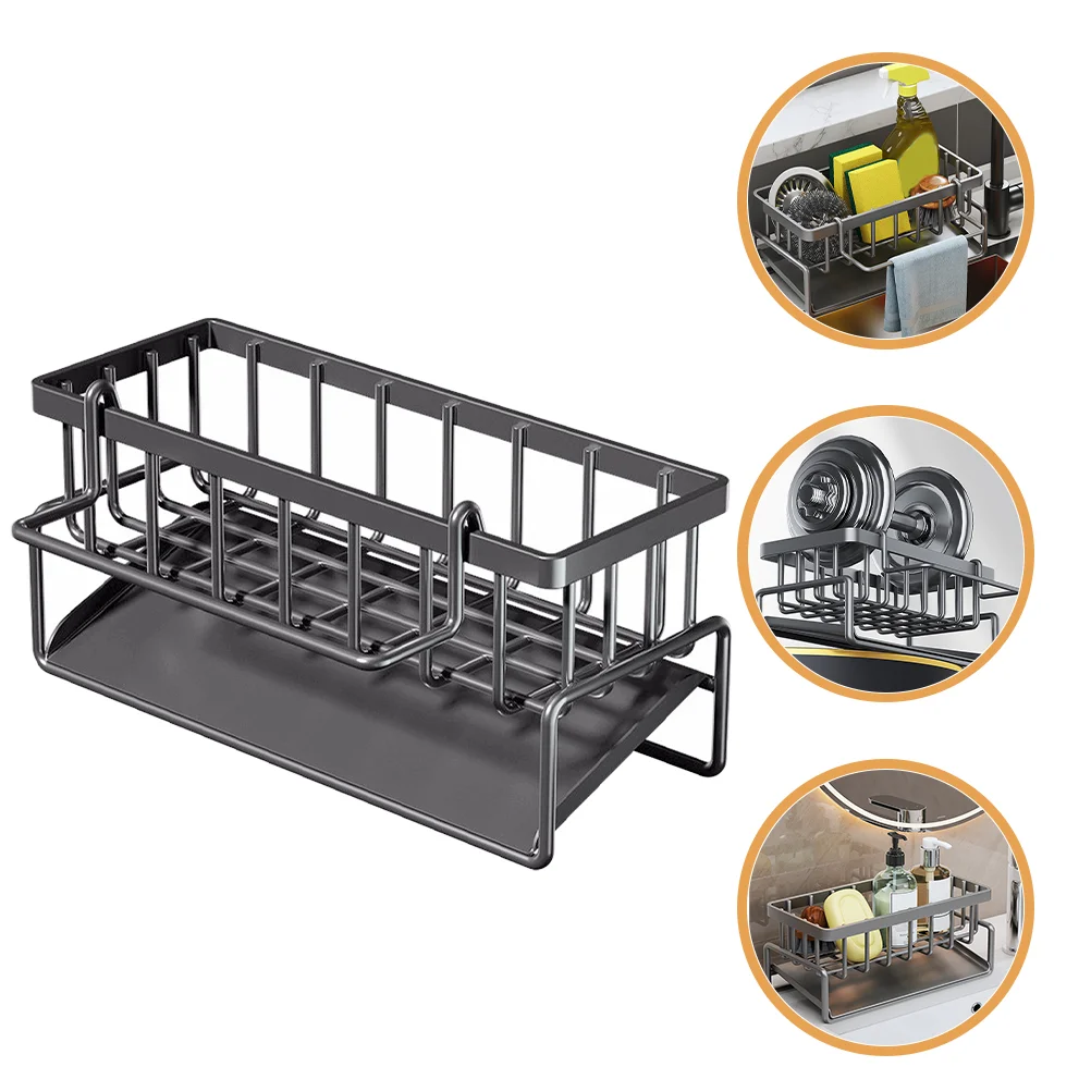 

Kitchen Sink Storage Rack Sink Organizer Sponge Holder Cleaning Brush Draining Holder