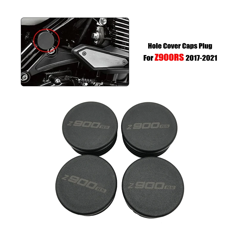 

4 шт., заглушки для рамы мотоцикла Kawasaki Z900RS Z900 RS Z 900 RS 2017 2018 2019 2020 2021