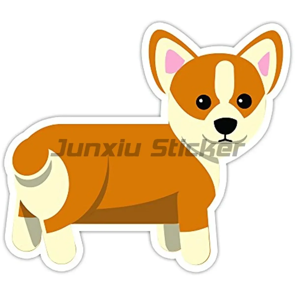 Happy Welsh Corgi Dog Animal Бампер Мотоцикл Cross Country Race Шлем для ноутбука Чемодан KK Виниловая