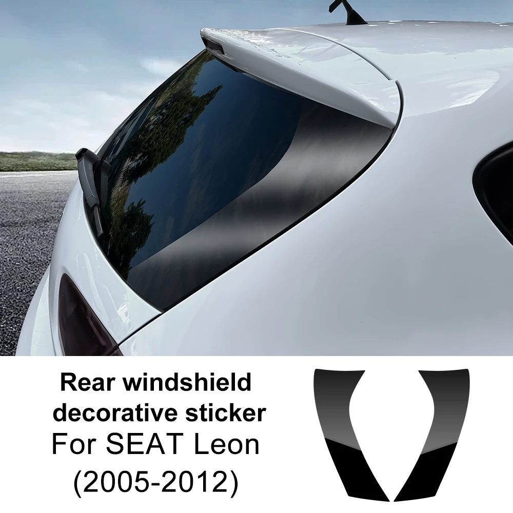

Для Seat Leon MK2 2005 2006 2007 2008 2009 2010 2011 2012 SEAT Altea глянцевый черный автомобильный задний лобовое стекло водонепроницаемая наклейка