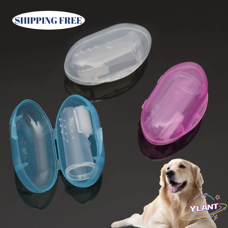 

1pc Rubber Pet Finger Toothbrush Dog Toys Environmental Protection Silicone Glove for Dogs and Cats Clean Teeth Pet Accessories