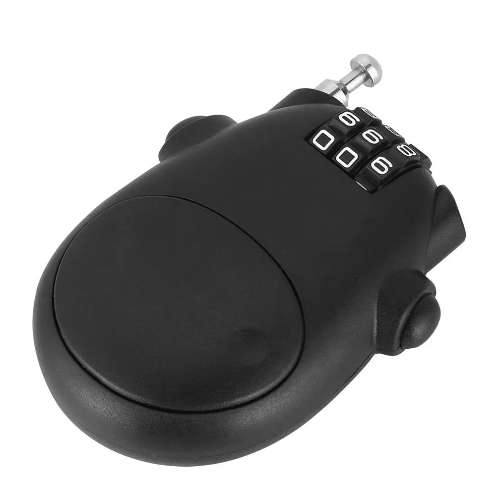 

1pcs Password Helmet Lock with Steel Cable Padlock Bicycle Anti-theft Mini Burglar Kick Scooter Motorcycle M TB Bike Accessories