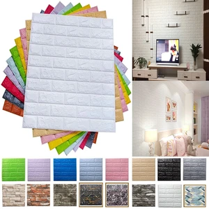 10 Pcs Vinyls Wall Sticker for Home Decoration DIY Modern Self Adhesive Foam Waterproof and Moisture Proof 70x77cm 3D Wallpaper