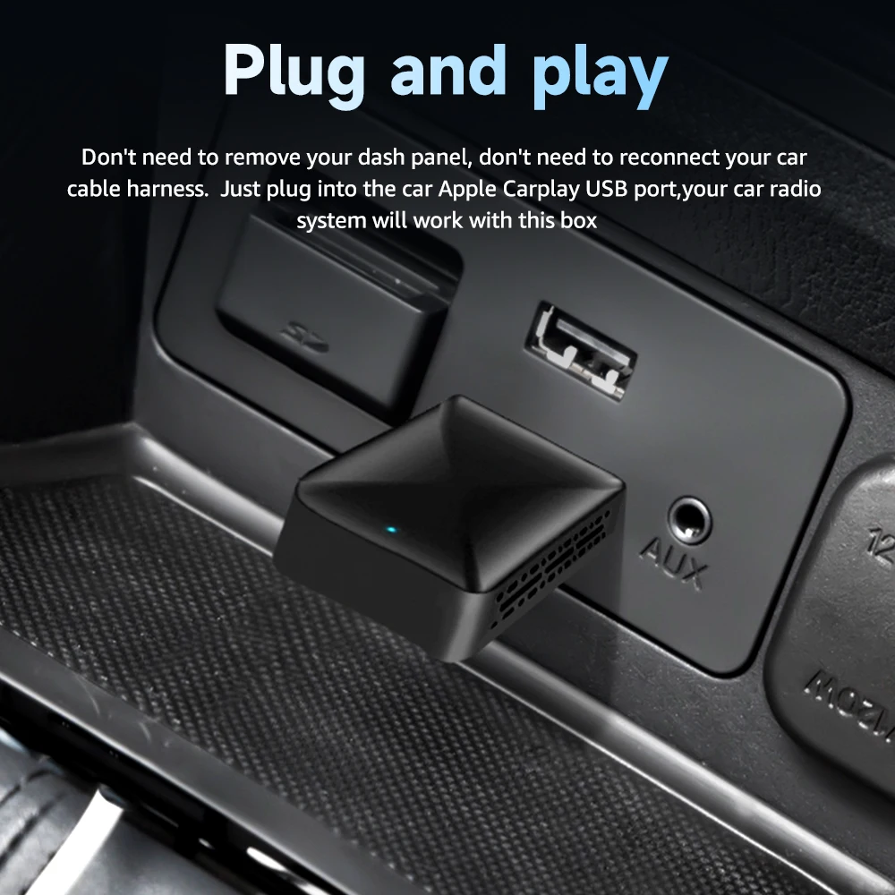 Беспроводной адаптер Carplay Android Auto Wireless Smart Dongle 2in1 для Cadillac ELR ATS CTS CT6 XTS XT4 CT4‐V CT5‐V XT6