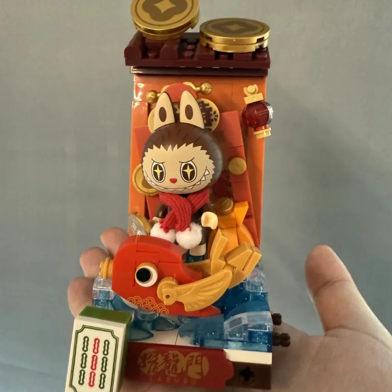 Золотая змея серия С Новым годом слепая коробка блоки для маджонга ручная работа