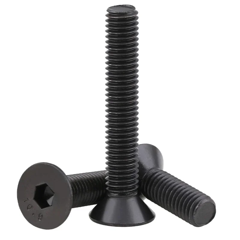 4 # 6 8 10 1/8-3/8 Британский стандарт США класс 9 черная сталь шестигранная головка болт