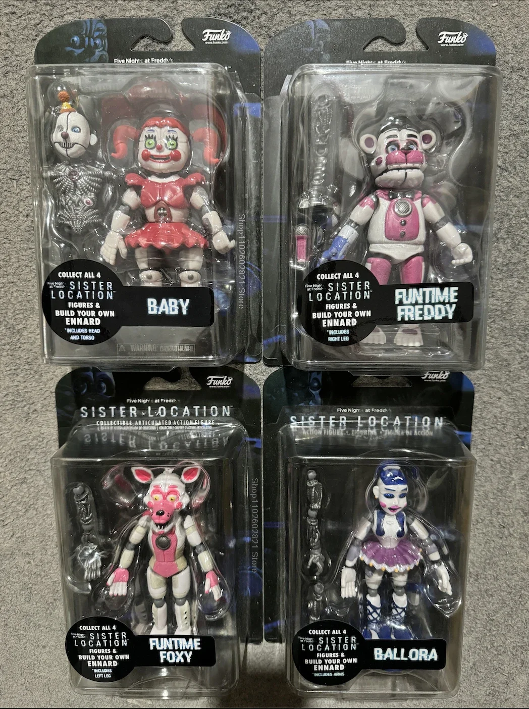 Фото Funko POP Новые фигурки сестры FNAF Funtime Freddy Foxy Ballora 5-дюймовая фигурка №1