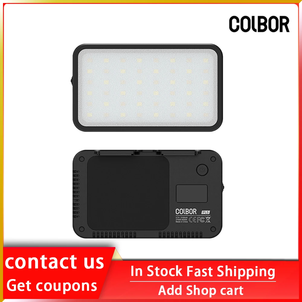 

Synco Colbor PL5 LED Video Fill Light for Photography Lighting 2100mAh Battery Dimmable 2700K-6500K Photo Studio Lamp