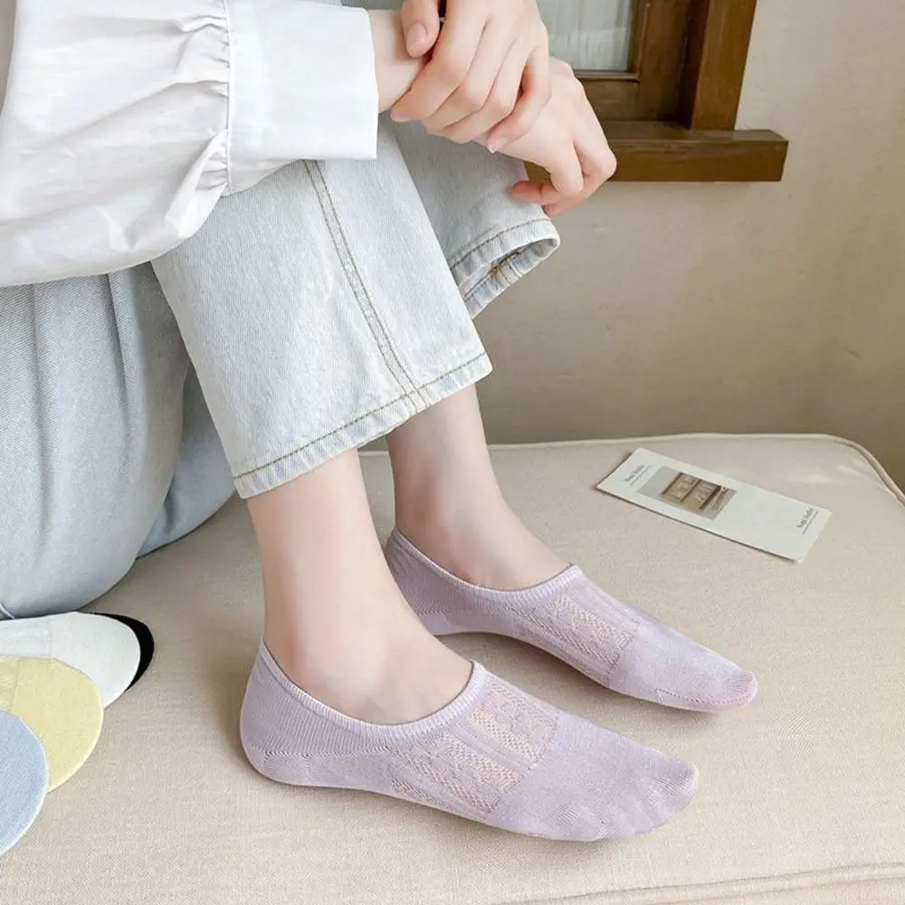 

Color Low Tube Shallow Mouth For Women Cotton Ankle Socks Sock Slippers Women Mesh Socks Female Hosiery Boat Socks