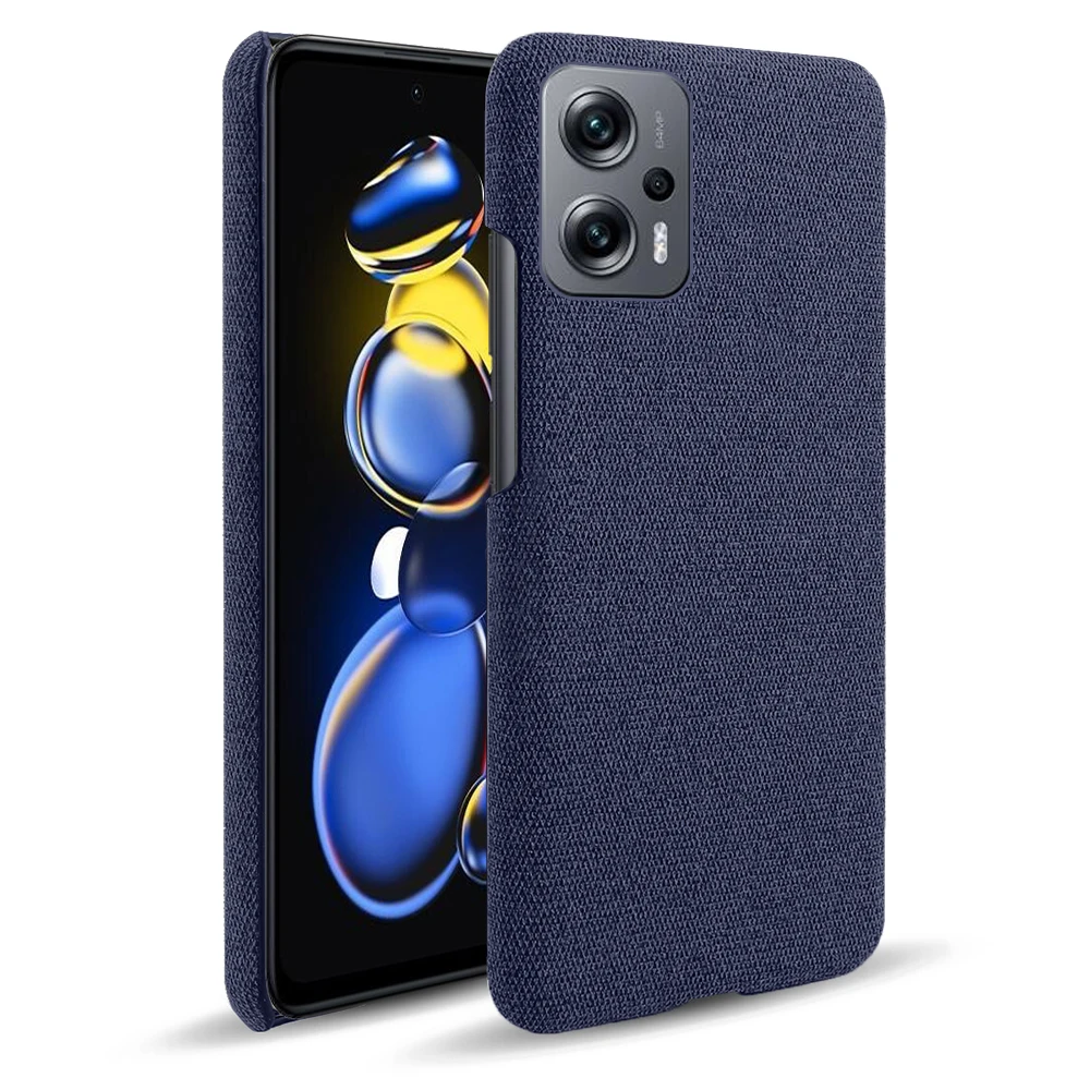 Тканевый чехол для Redmi Note 11T Pro роскошный тканевый Противоскользящий задней