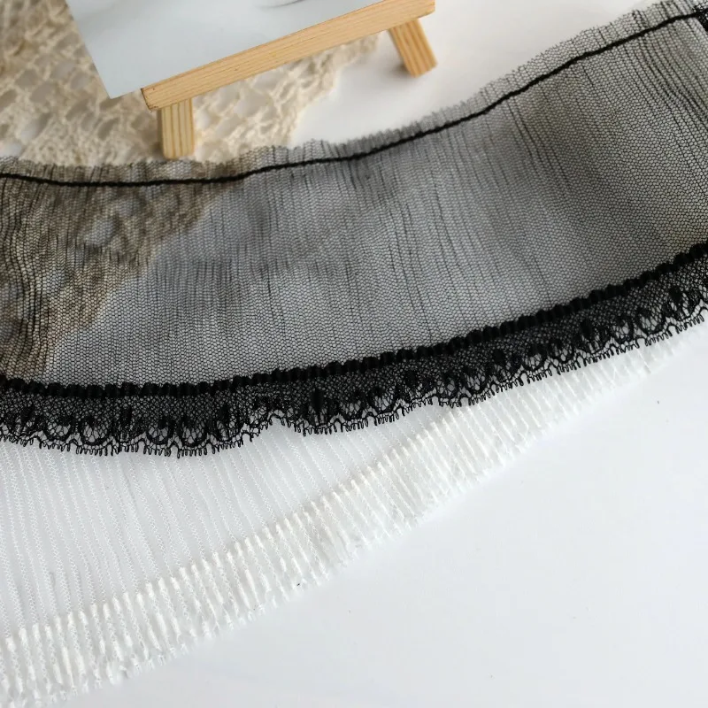 Африканская кружевная ткань 2024 высокое качество 1 ярд плиссированные