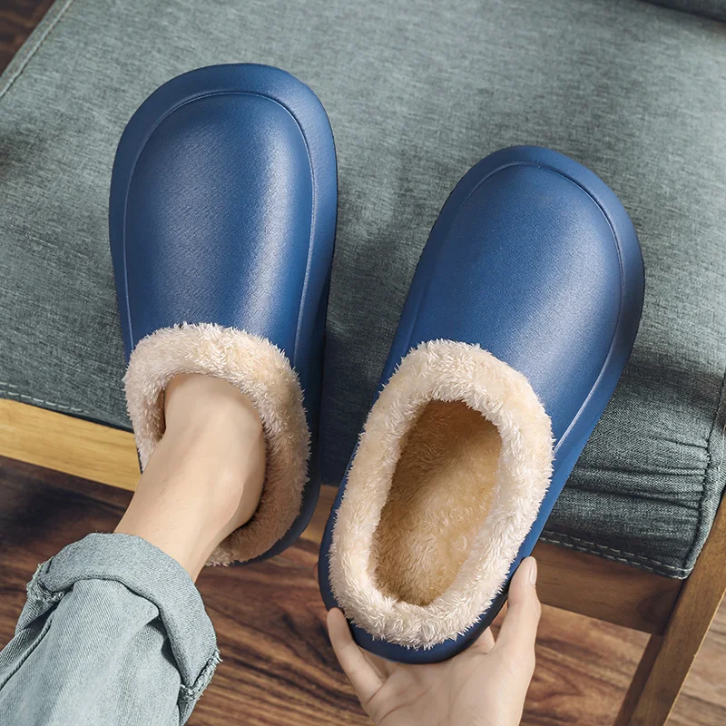 Sandals Women Plush EVA Slippers Household Winter Non-slip Men's Indoor Shoes Unisex Indoor Plus Size Warm Slippers