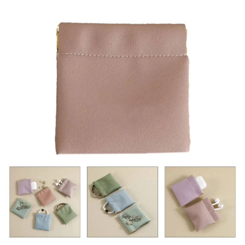 

Компактный мешочек для ювелирных изделий, портативный футляр для хранения серег/ожерелья/колец/браслетов/брошей, дорожные сумки