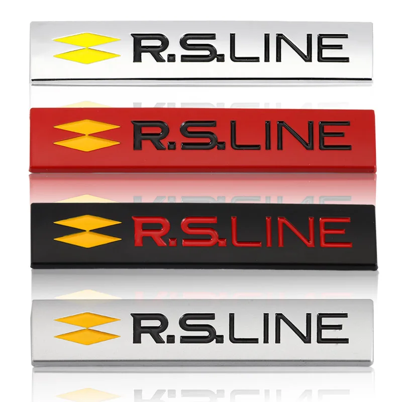 3D Metal RS Line Logo Car Sticker Emblem Badge Decal for Renault Clio Megane Arkana Audi RS7 Lutecia Auto Styling |
