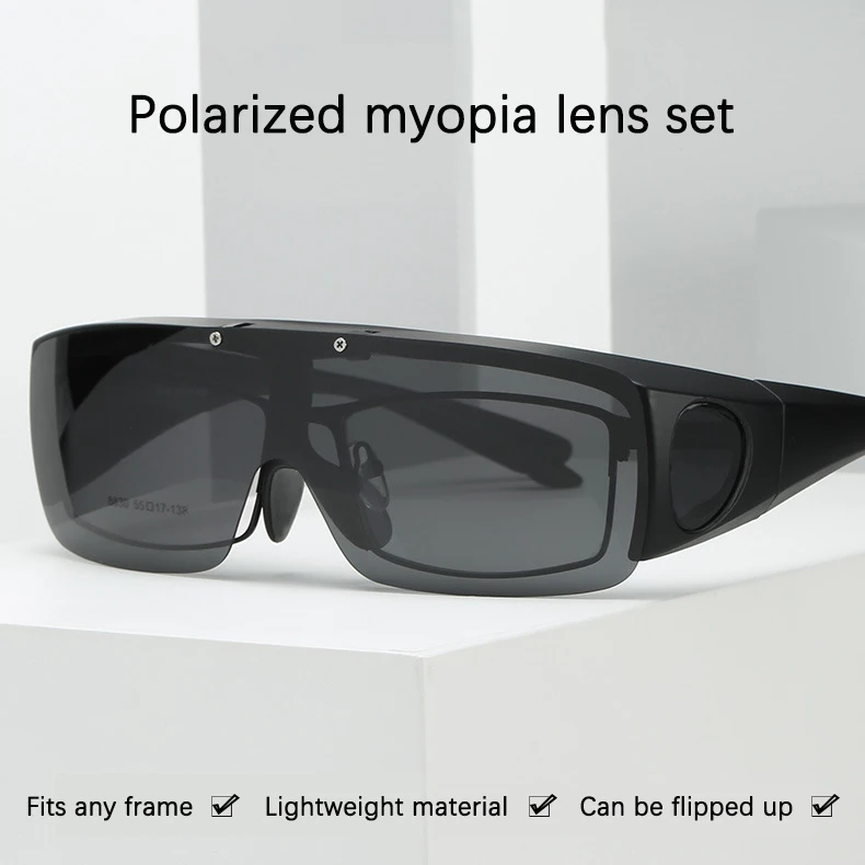 

2022 Flip Polarized Sunglasses Men and Women One Piece Glasses Set Mirror Sunglasses Fishing Outdoor Color Changing Glasses