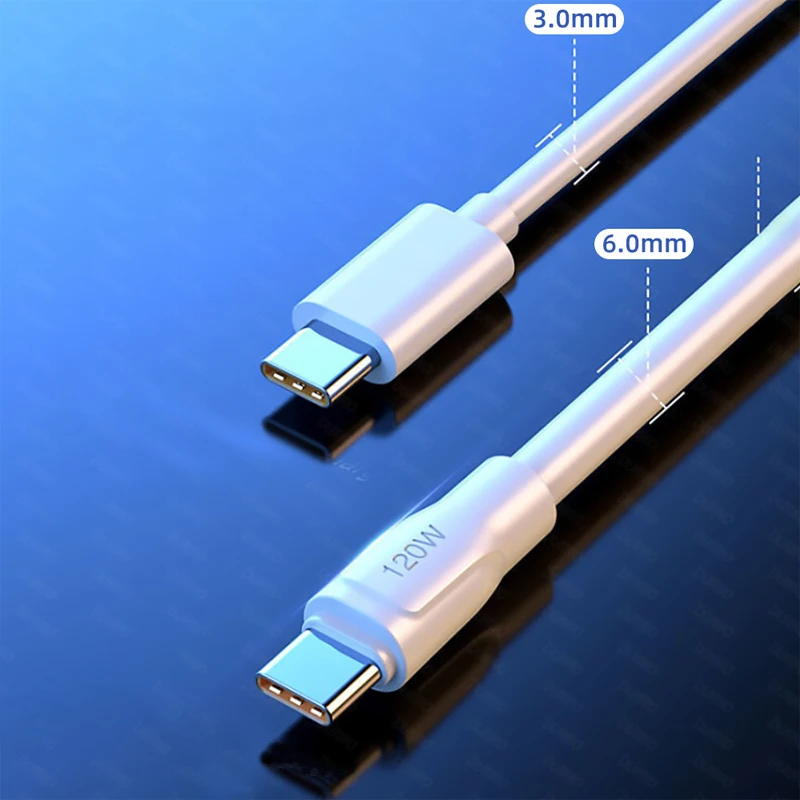 Супербыстрый USB-кабель с разъемом USB Type-C для Huawei Mate 40 50 Xiaomi 11 10 Pro OPPO R17 кабель