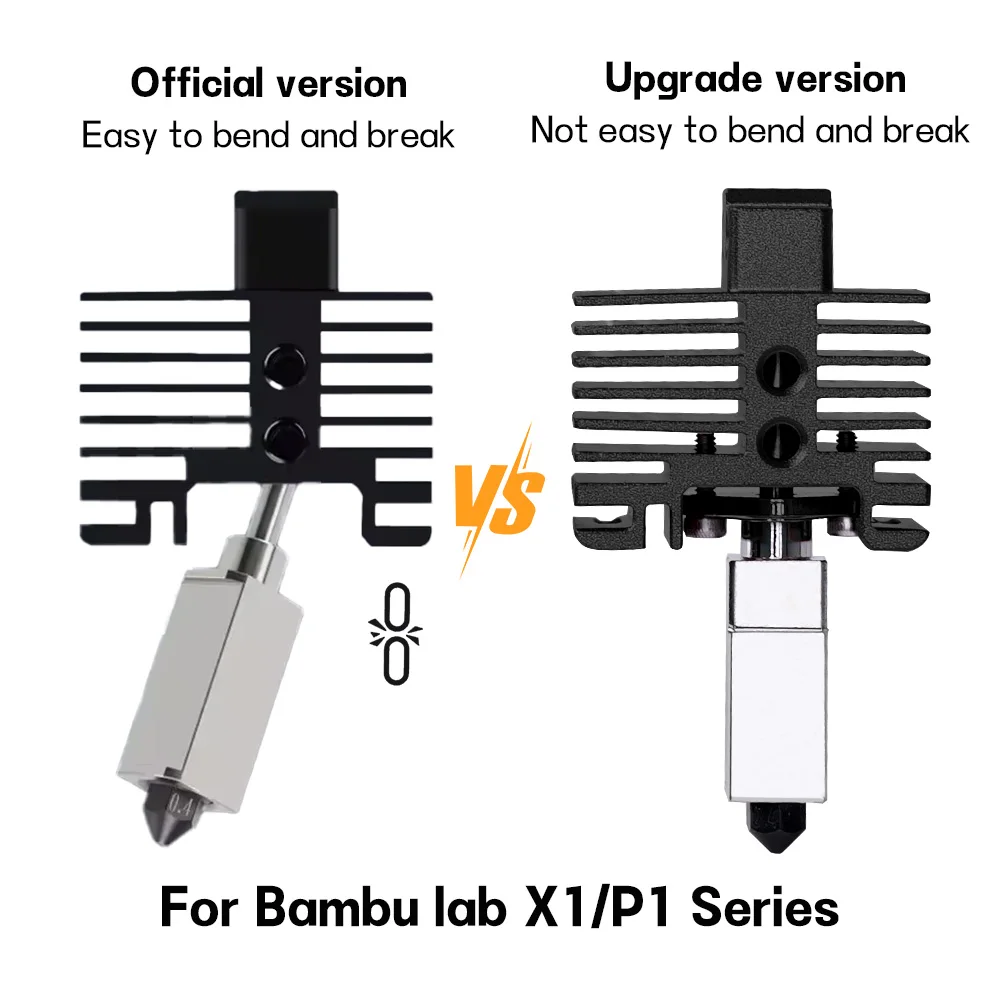 Для Bambu Lab Hotend Upgrade TZ 2.0 Версия Закаленная насадка bambulab Bi Metal Fit Bambulabs X1 X1C P1P P1S hotend
