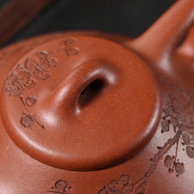 [Печь утреннего света] Собранный чайник ручной работы из фиолетовой глины И