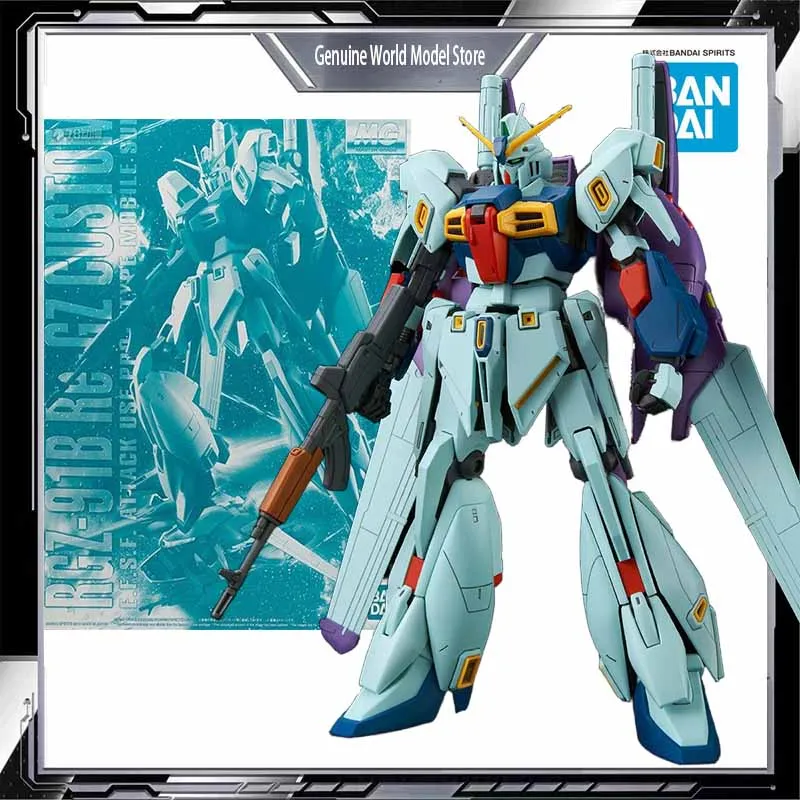 

Bandai Original MODEL KIT GUNDAM MG Re-GZ Custom 1/100 Anime Action Figure Assembly Model Toys Model Gifts For boys