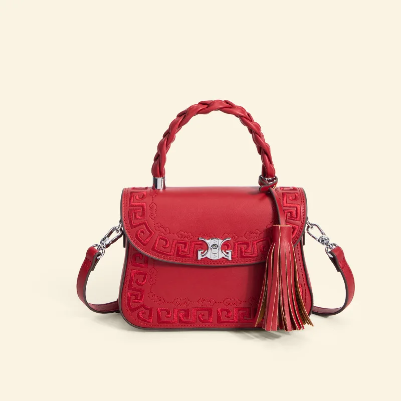 

2024 New Embroidery Crossbody Bags for Women Vintage Winter Femme Hand Bag Office Lady Elegant Crossbody Bag Сумка Bolsas