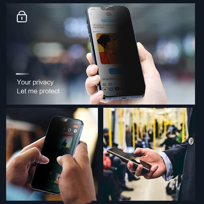 1-5 шт. Защитные пленки для экрана IPhone 13 12 Pro Max Mini 7 Plus антишпионское Защитное стекло