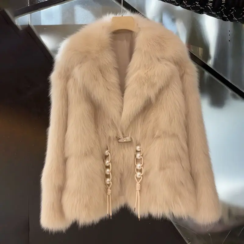 

2022 New Fur Coat Women's Thick Autumn And Winter High-End Plush Small Fragrant Wind Top