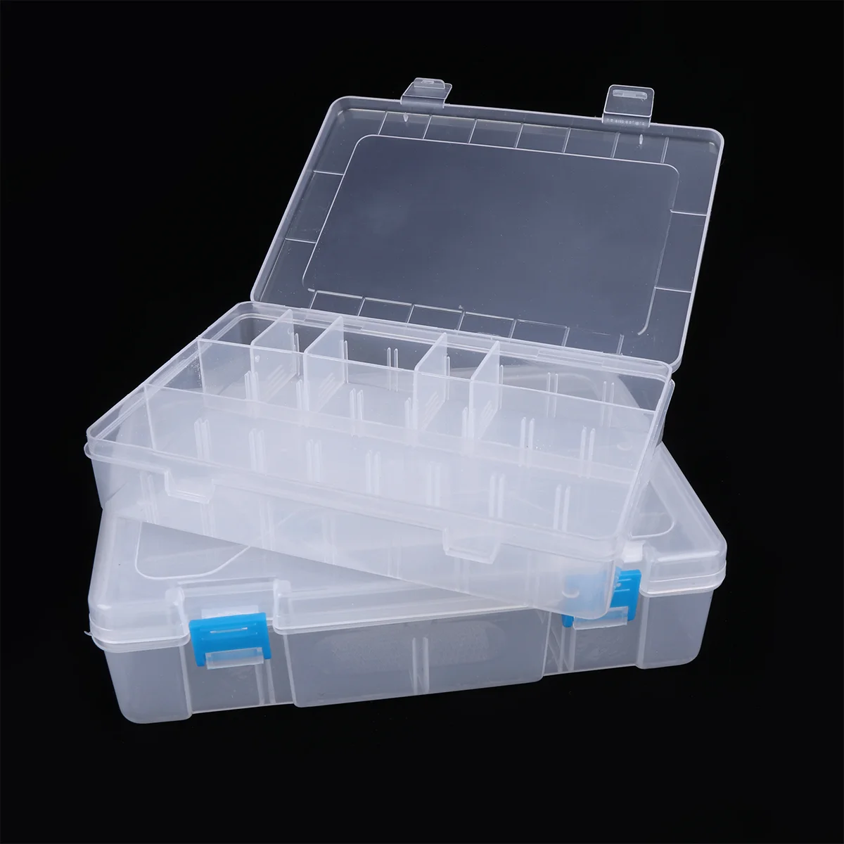 

Box Organizer Storage Jewelry Craft Small Pen Bead Tackle Embroidery Floss Stationery Clear Container