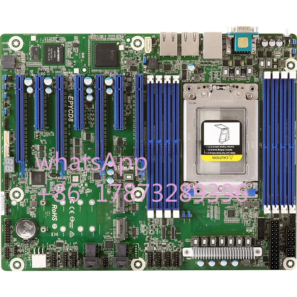 Серверная материнская плата для ASRock Rack LGA4094 DDR4 ATX поддержка EPYC 7002/7001 EPYCD8
